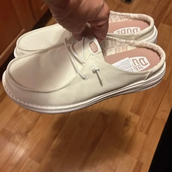 Hey Dude White Casual Slip-On Shoes - Picture 2 of 3